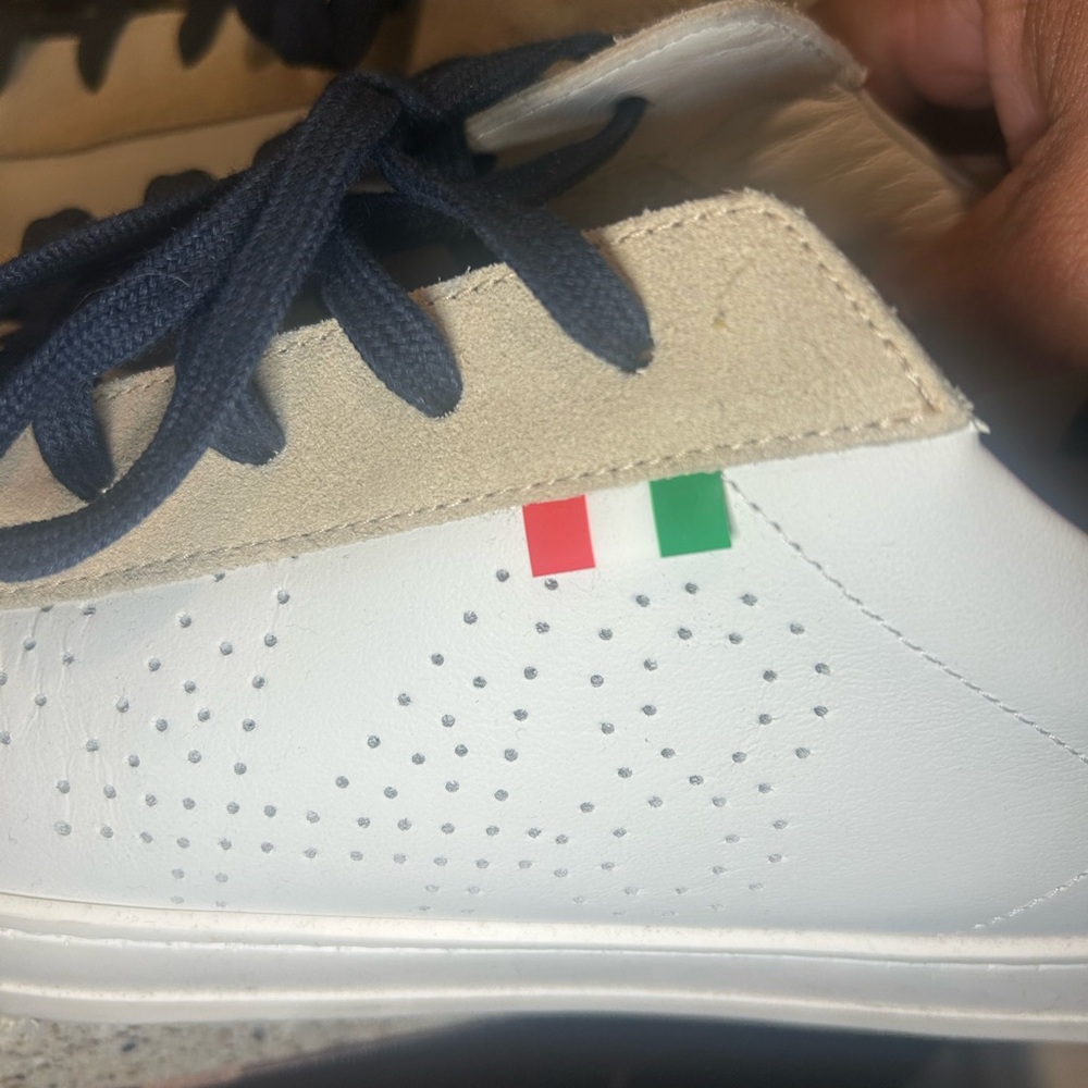 P448 White and Tan Men's Shoes
